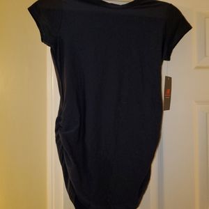 New Balance navy side shirred shirt